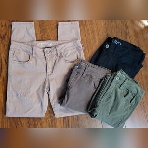 4 Pairs American Eagle Outfitters Jeggings Y2k Jeans